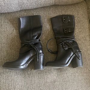 Black Leather Boots